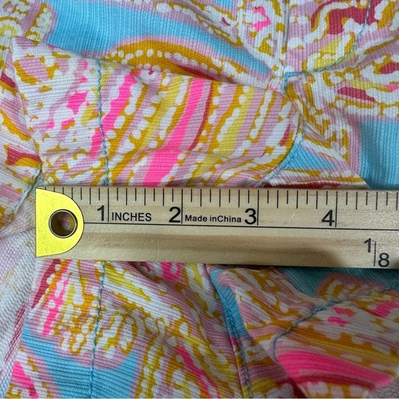 Lilly Pulitzer The Walsh Summer Short Tropical Fish 100% Cotton Sz 4 Resort - Picture 8 of 10